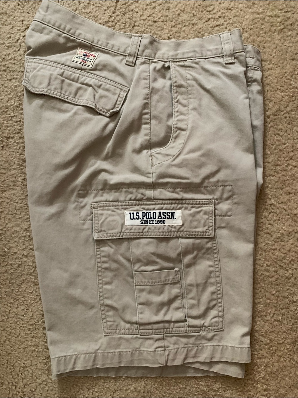 U.S. Polo Assn. Beige Cargo Shorts